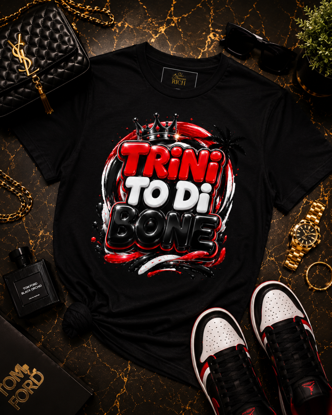 Trini To Di Bone Statement Tee