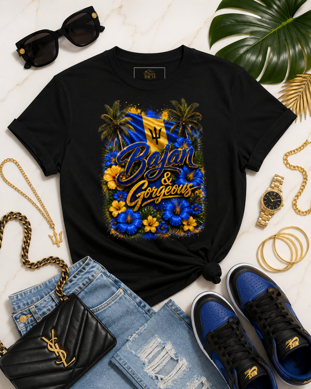 Bajan & Gorgeous Statement Tee
