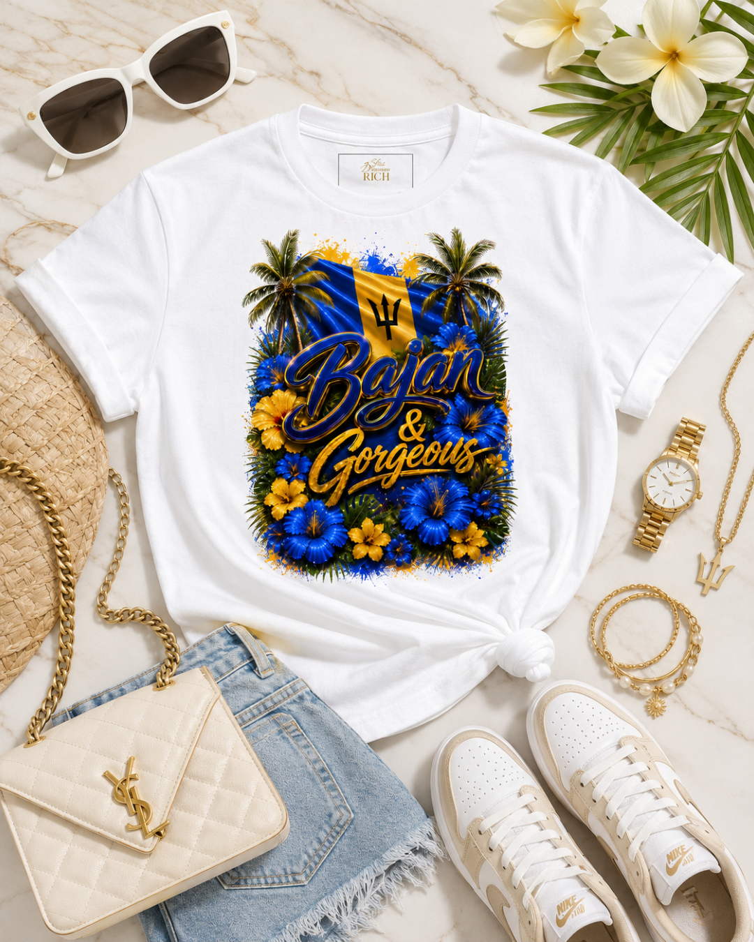 Bajan & Gorgeous Statement Tee