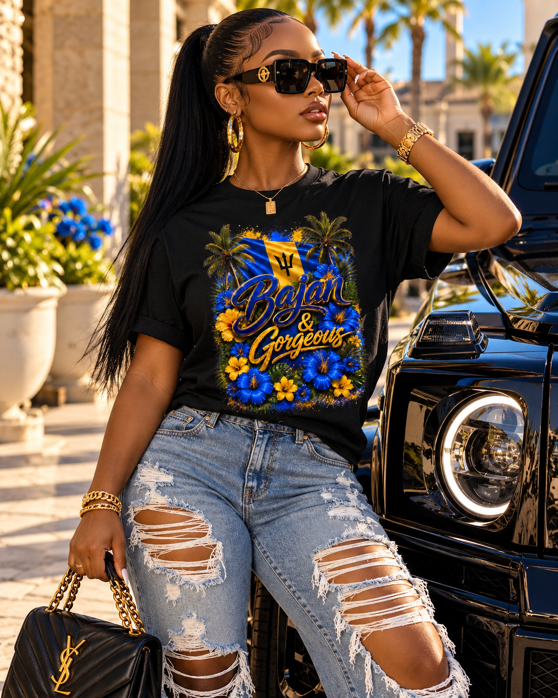 Bajan & Gorgeous Statement Tee