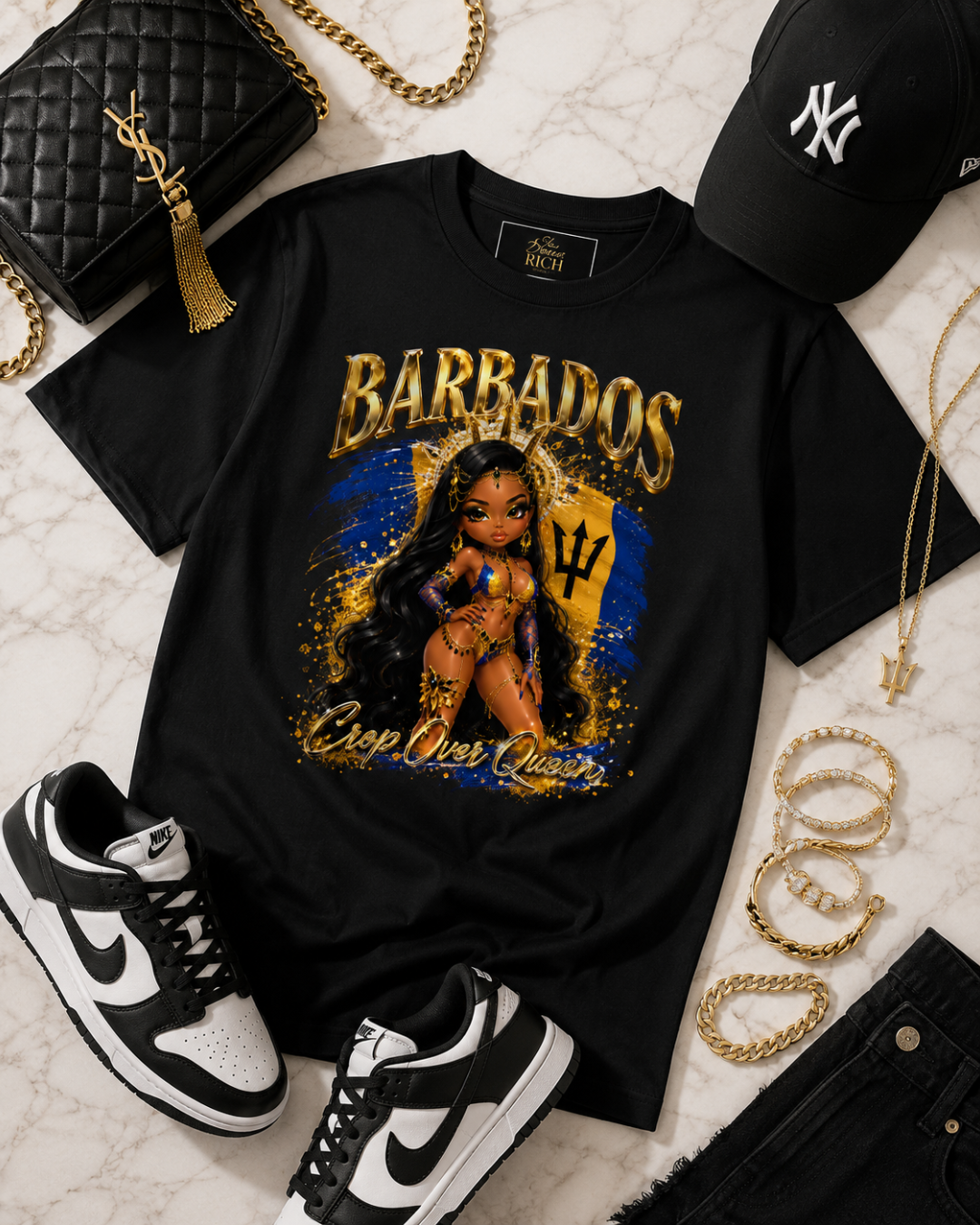 Crop Over Queen - Barbados Statement Tee