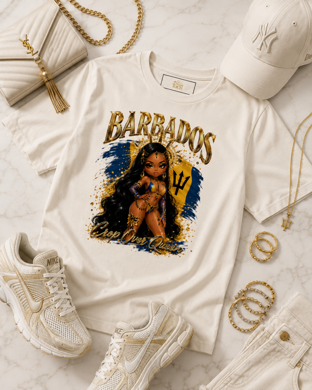 Crop Over Queen - Barbados Statement Tee