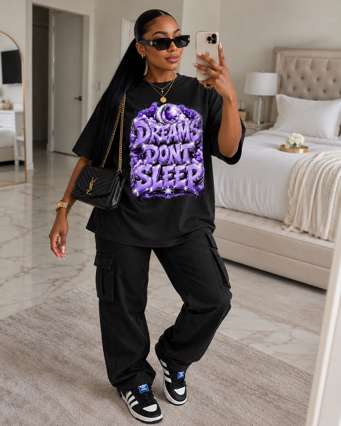 Dreams Don't Sleep Statement Tee - Manifest Edition