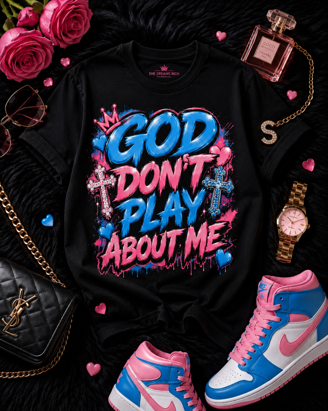 God Don't Play About Me Statement Tee