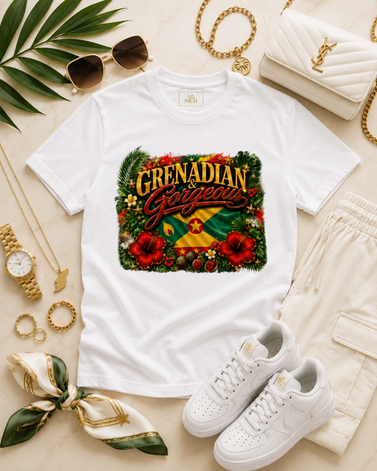 Grenadian & Gorgeous Statement Tee