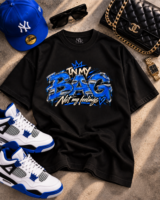 In My Bag Not My Feelings Heavyweight Graphic Tee - Cobalt Edition