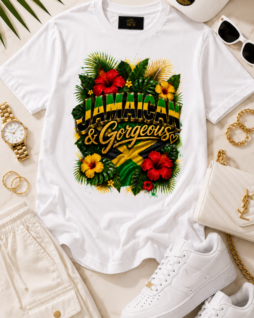 Jamaican & Gorgeous Statement Tee