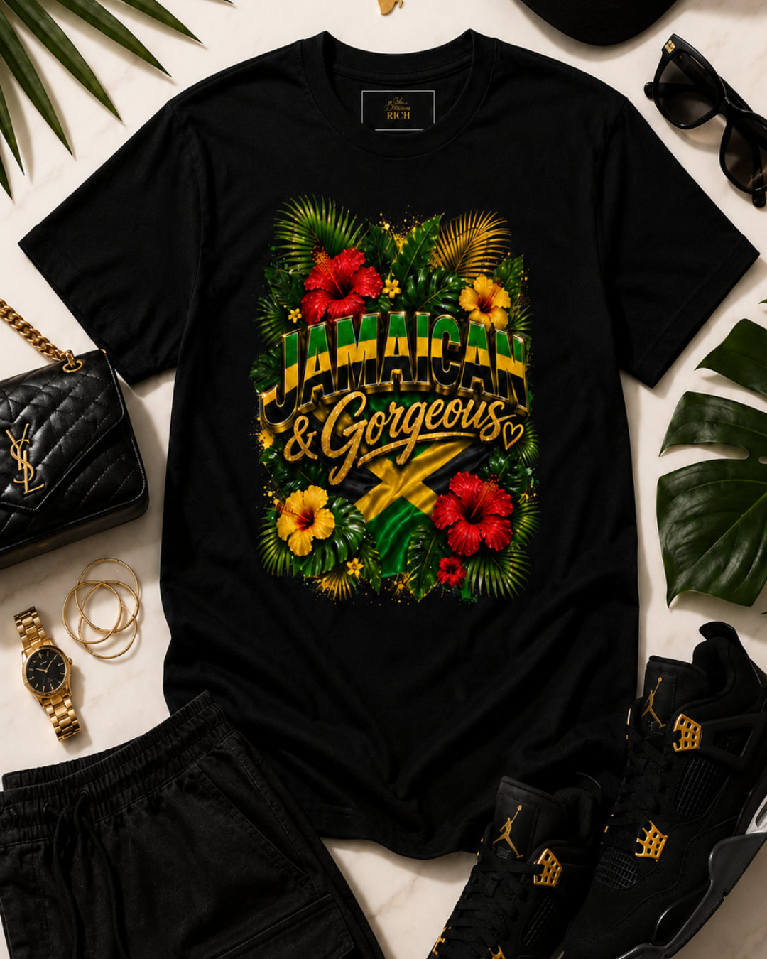 Jamaican & Gorgeous Statement Tee