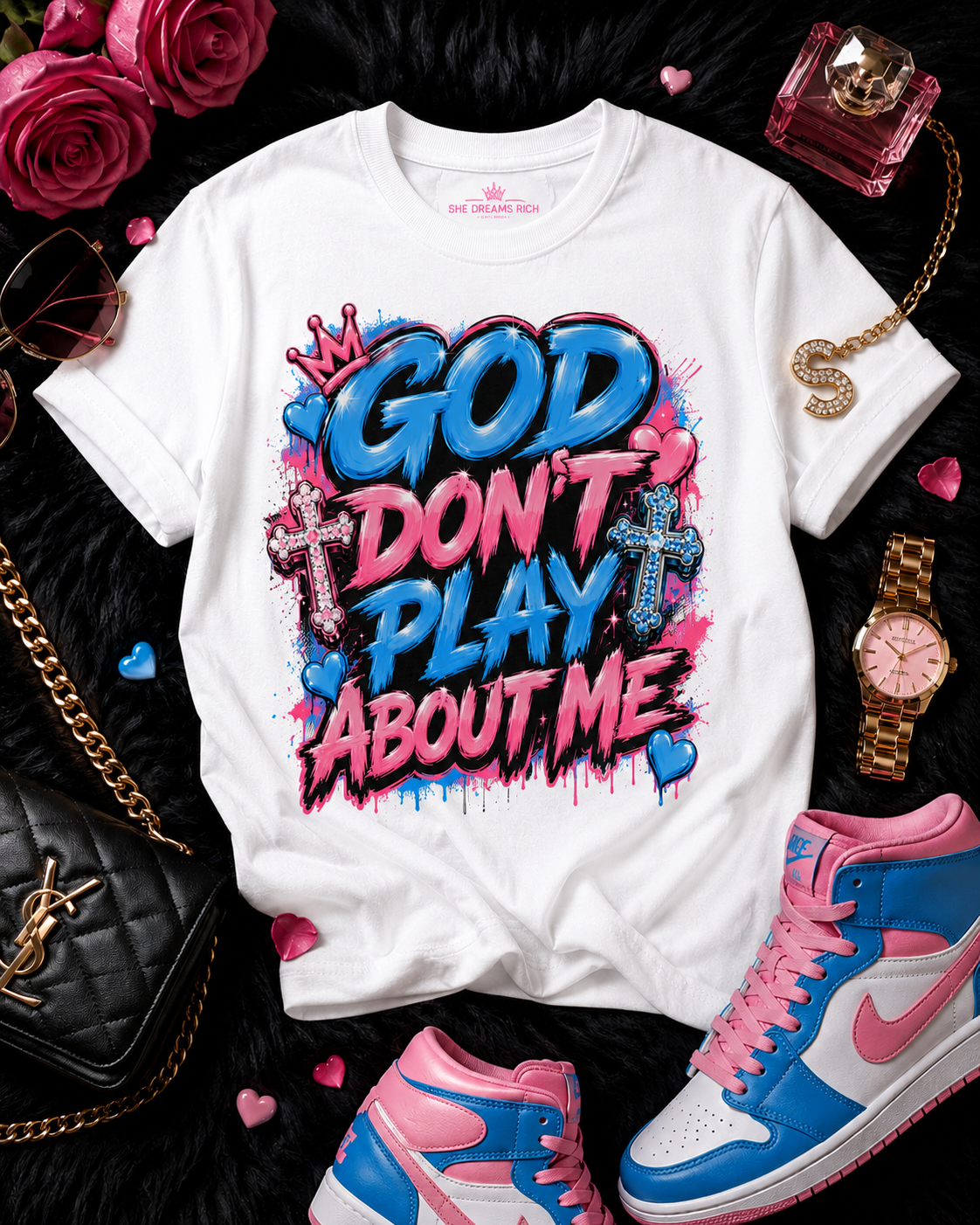 God Don't Play About Me Statement Tee