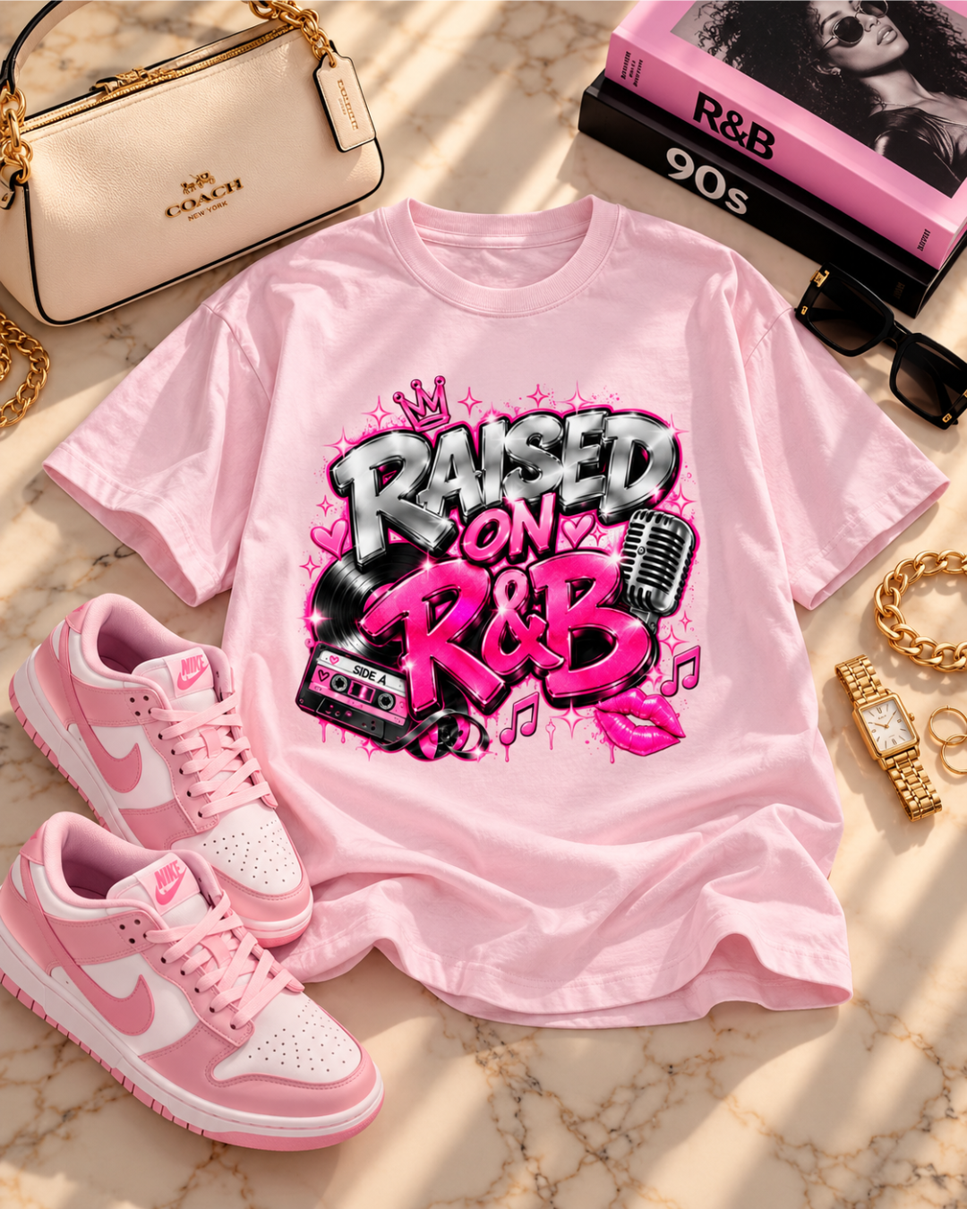 Raised On R&B Heavyweight Graphic Tee