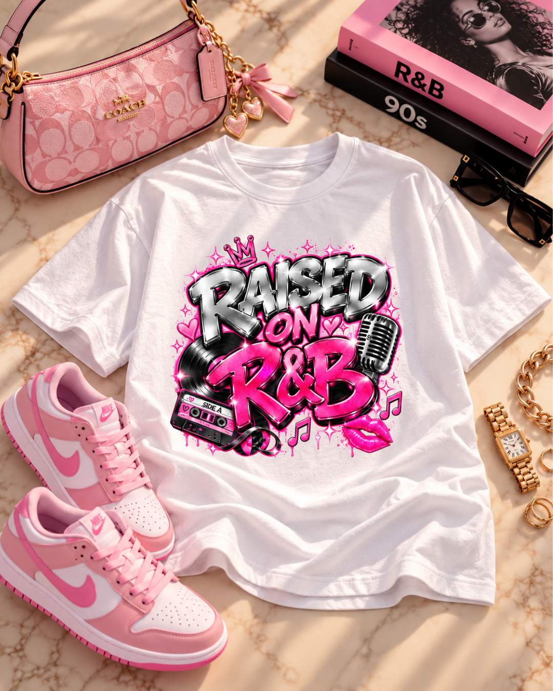 Raised On R&B Heavyweight Graphic Tee