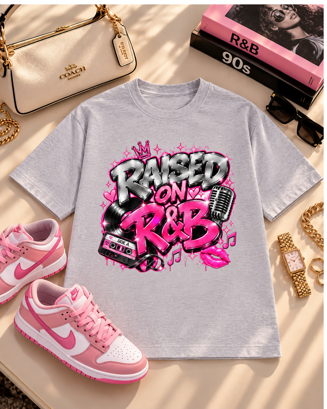 Raised On R&B Heavyweight Graphic Tee