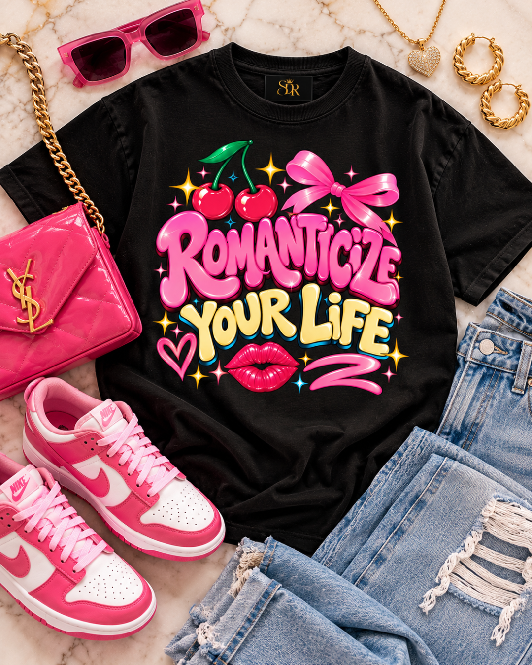 Romanticize Your Life Statement Tee