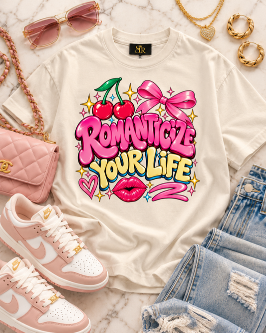 Romanticize Your Life Statement Tee