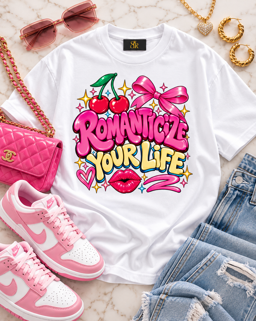 Romanticize Your Life Statement Tee